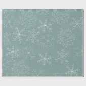 Holiday Snowflakes Pattern Geschenkpapier (Flach)