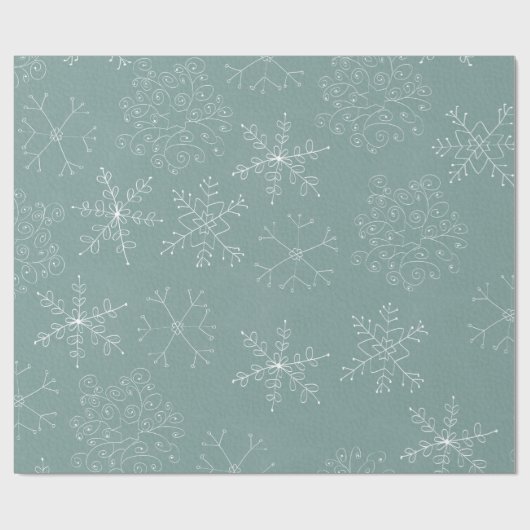 Holiday Snowflakes Pattern Geschenkpapier (Flach)