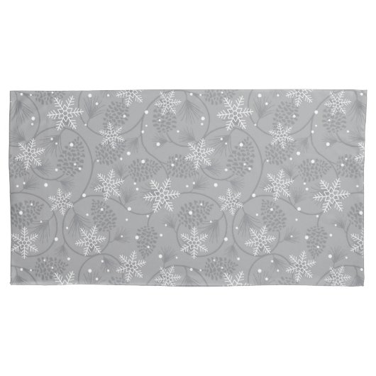 Holiday Snowflakes Pillowcase Kissenbezug (Vorderseite)