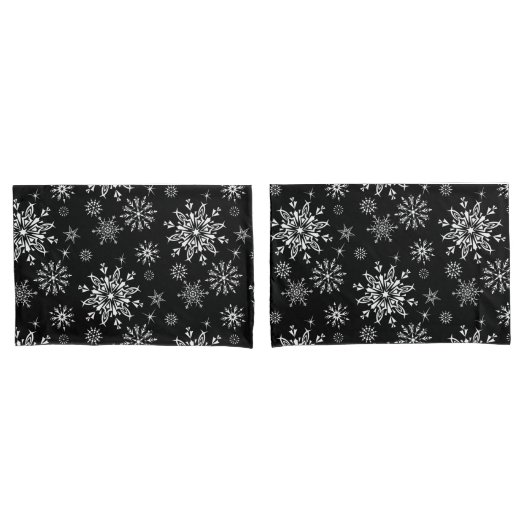 Holiday Snowflakes Pillowcase Set Kissenbezug (Vorderseite-Set)