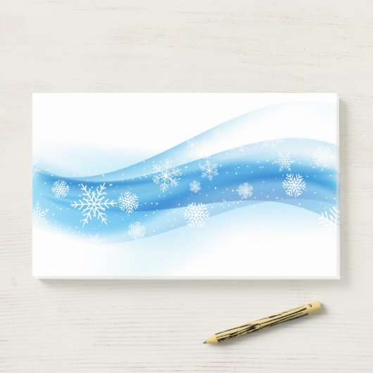 Holiday Snowflakes Post-it-Notes Post-it Klebezettel (Auf Schreibtisch)