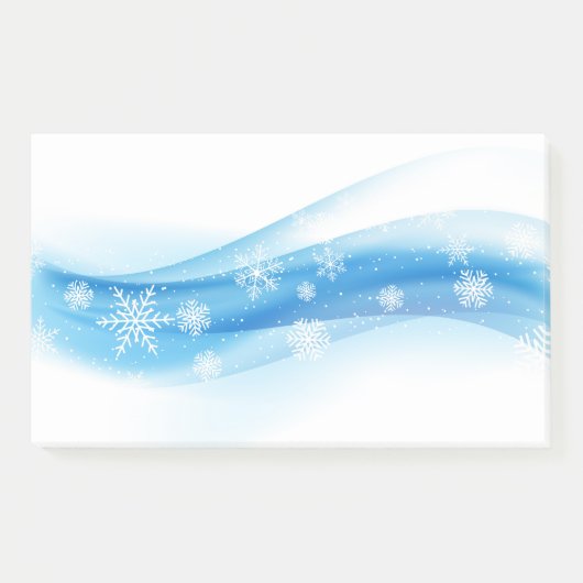 Holiday Snowflakes Post-it-Notes Post-it Klebezettel (Vorderseite)