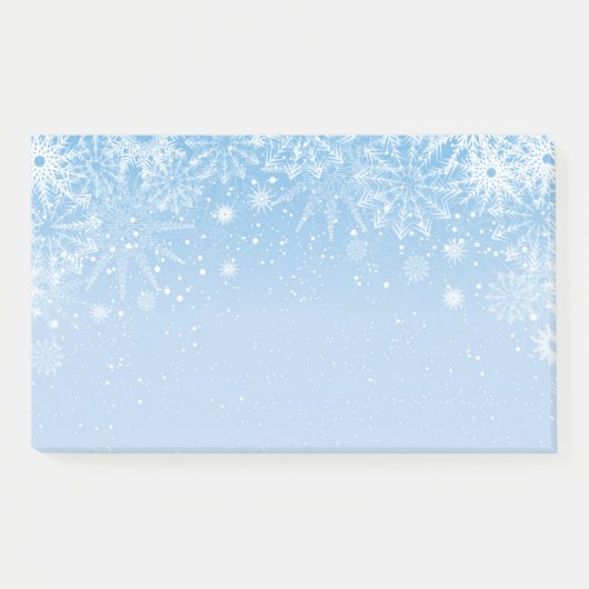 Holiday Snowflakes Post-it-Notes Post-it Klebezettel (Vorderseite)