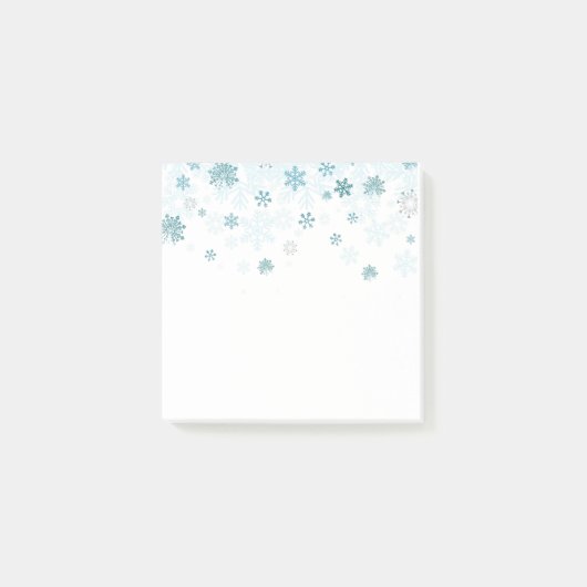 Holiday Snowflakes Post it Notes Post-it Klebezettel (Vorderseite)