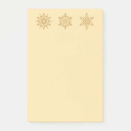 Holiday Snowflakes Post-it-Notes Post-it Klebezettel (Vorderseite)