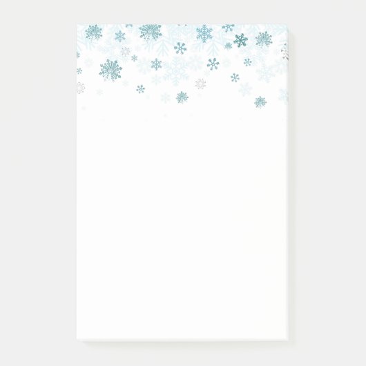 Holiday Snowflakes Post it Notes Post-it Klebezettel (Vorderseite)