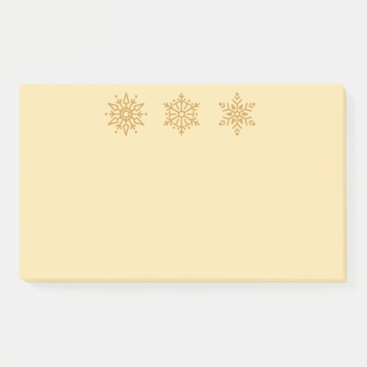 Holiday Snowflakes Post-it-Notes Post-it Klebezettel (Vorderseite)