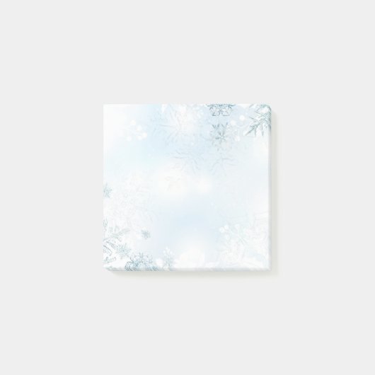 Holiday Snowflakes Post it Notes Post-it Klebezettel (Vorderseite)