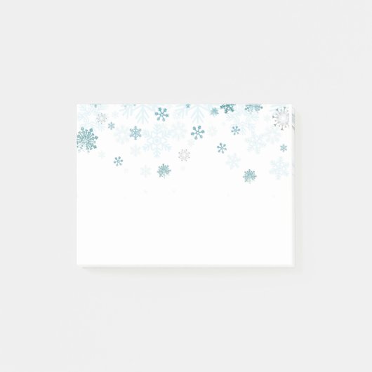 Holiday Snowflakes Post it Notes Post-it Klebezettel (Vorderseite)