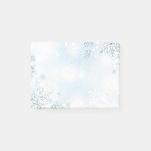 Holiday Snowflakes Post it Notes Post-it Klebezettel (Vorderseite)