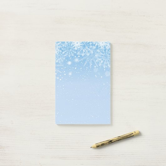 Holiday Snowflakes Post-it-Notes Post-it Klebezettel (Auf Schreibtisch)