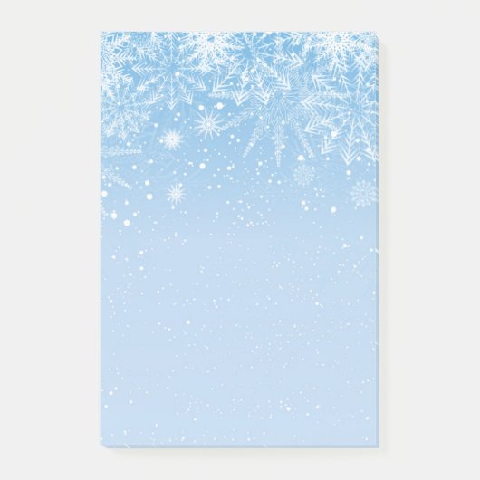Holiday Snowflakes Post-it-Notes Post-it Klebezettel (Vorderseite)