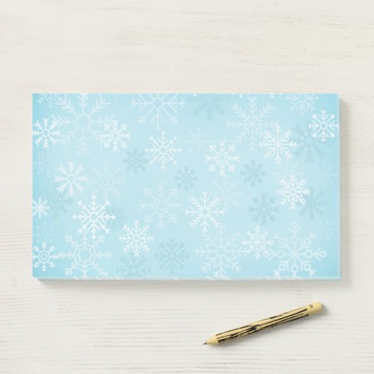 Holiday Snowflakes Post-it-Notes Post-it Klebezettel (Auf Schreibtisch)