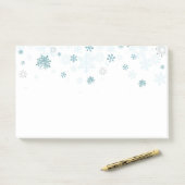 Holiday Snowflakes Post it Notes Post-it Klebezettel (Auf Schreibtisch)