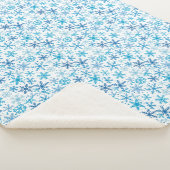 Holiday Snowflakes Sherpa Blanket Sherpadecke (3/4)
