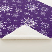 Holiday Snowflakes Sherpa Blanket Sherpadecke (3/4)