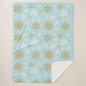 Holiday Snowflakes Sherpa Blanket Sherpadecke (Vorderseite)
