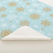 Holiday Snowflakes Sherpa Blanket Sherpadecke (3/4)