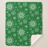 Holiday Snowflakes Sherpa Blanket Sherpadecke (Vorderseite)