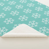 Holiday Snowflakes Sherpa Blanket Sherpadecke (3/4)