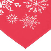 Holiday Snowflakes Table Runner Großer Tischläufer (Ecke)