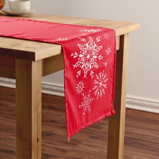 Holiday Snowflakes Table Runner Großer Tischläufer (Beispiel)