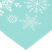 Holiday Snowflakes Table Runner Großer Tischläufer (Ecke)
