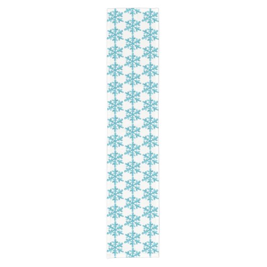 Holiday Snowflakes Table Runner Kurzer Tischläufer (Vorderseite)