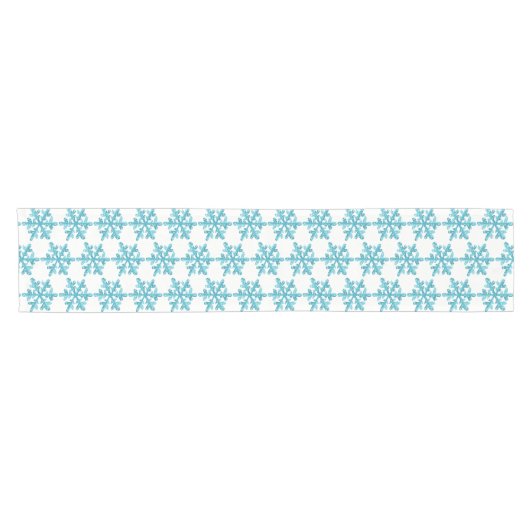 Holiday Snowflakes Table Runner Kurzer Tischläufer (Horizontal)