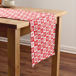 Holiday Snowflakes Table Runner Kurzer Tischläufer