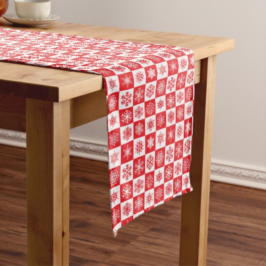 Holiday Snowflakes Table Runner Mittelgroßer Tischläufer (Beispiel)