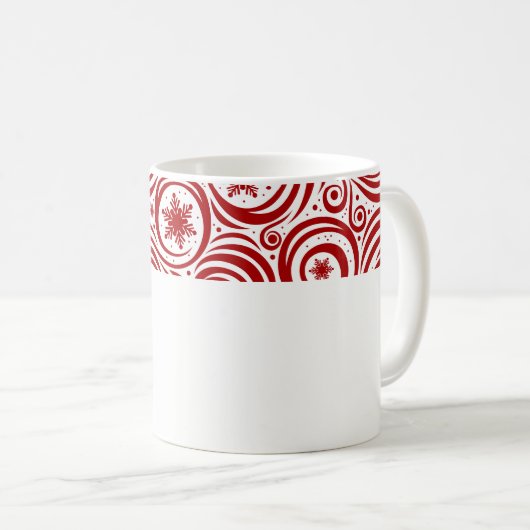 Holiday Snowflakes Tasse Kaffee (VorderseiteRechts)