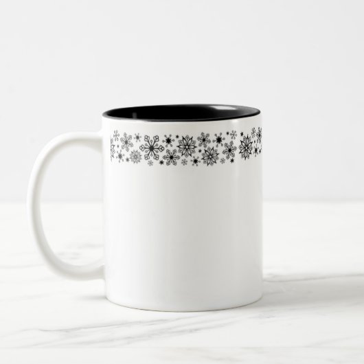 Holiday Snowflakes Tasse Kaffee (Links)