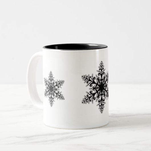 Holiday Snowflakes Tasse Kaffee (Vorderseite Links)