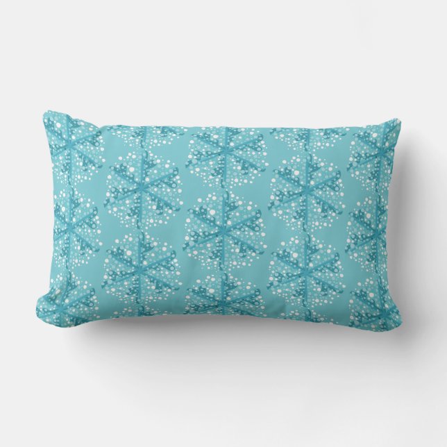Holiday Snowflakes Throw Kissen (Vorderseite)