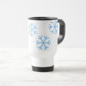 Holiday Snowflakes Travel Mug Reisebecher (VorderseiteRechts)