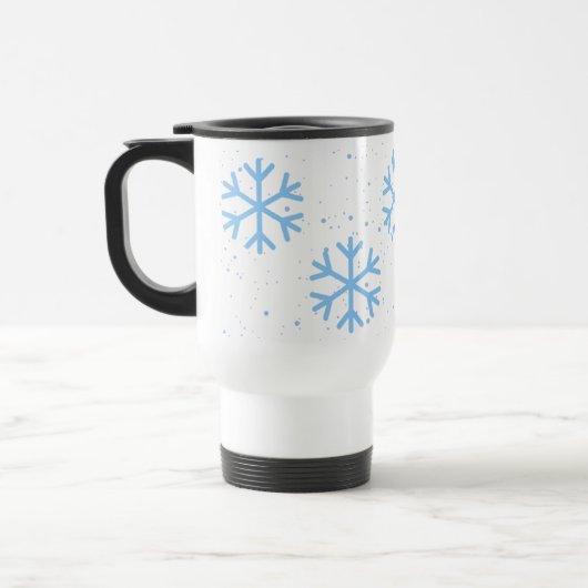 Holiday Snowflakes Travel Mug Reisebecher (Links)