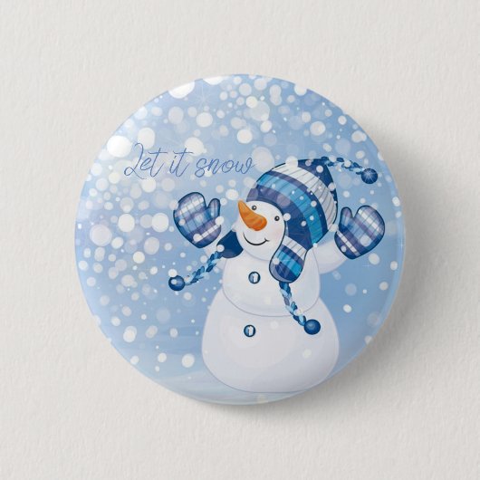 Holiday Snowman Button (Vorderseite)