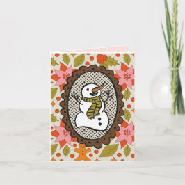Holiday Snowman Card Karte