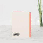 Holiday Snowman Card Karte (Rückseite)