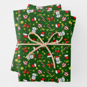 Holiday Snowman Geschenkpapier Set (Beispiel)