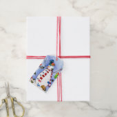 Holiday Snowman Gift Tag Geschenkanhänger (Mit Garn)