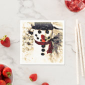 Holiday Snowman Let it Snow Paper Napkins Serviette (Beispiel)