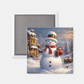Holiday Snowman Magnet (Vorderseite/Rückseite)