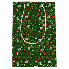 Holiday Snowman Mittlere Geschenktüte