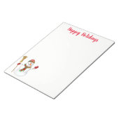 Holiday Snowman Notepad Notizblock (angewinkelt)