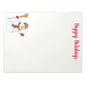 Holiday Snowman Notepad Notizblock (Vorderseite)