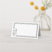 Holiday Snowman Platzkarte (Vorderseite)