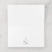 Holiday Snowman Platzkarte (Innenseite Aufgefaltet)