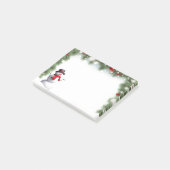 Holiday Snowman Post it Notes Post-it Klebezettel (angewinkelt)